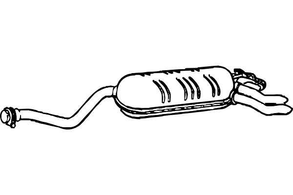 P3630 FENNO Глушитель выхлопных газов конечный (фото 1)