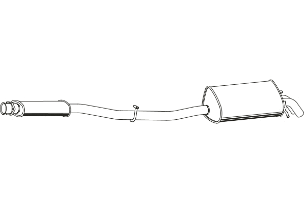 P3721 FENNO Глушитель выхлопных газов конечный (фото 1)