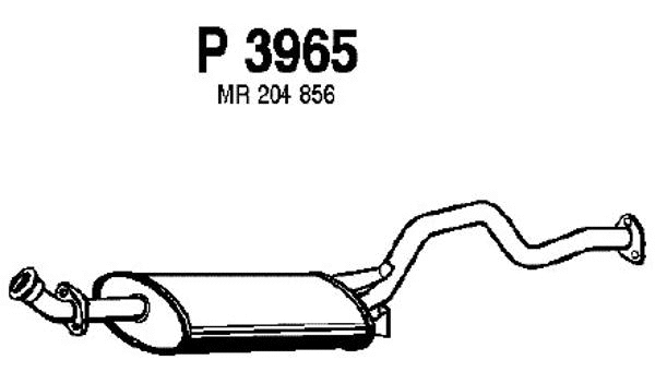 P3965 FENNO Глушитель выхлопных газов конечный (фото 1)