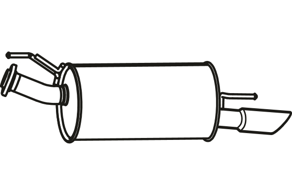 P41077 FENNO Глушитель выхлопных газов конечный (фото 1)