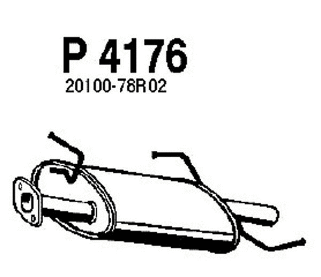 P4176 FENNO Глушитель выхлопных газов конечный (фото 1)