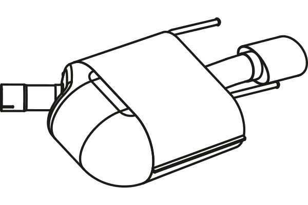P43036 FENNO Глушитель выхлопных газов конечный (фото 1)