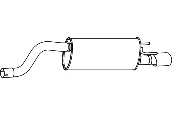 P43093 FENNO Глушитель выхлопных газов конечный (фото 1)