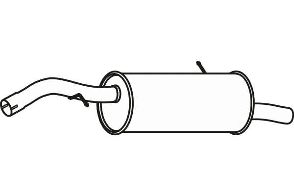 P4614 FENNO Глушитель выхлопных газов конечный (фото 1)