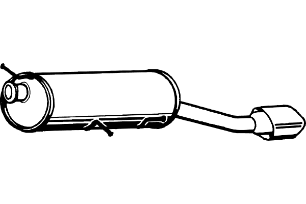 P4850 FENNO Глушитель выхлопных газов конечный (фото 1)