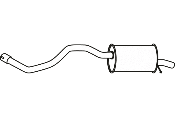 P49049 FENNO Глушитель выхлопных газов конечный (фото 1)