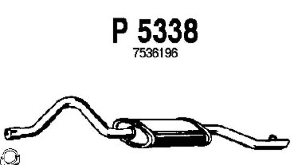 P5338 FENNO Глушитель выхлопных газов конечный (фото 1)