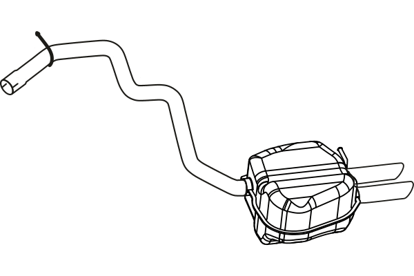 P57070 FENNO Глушитель выхлопных газов конечный (фото 1)