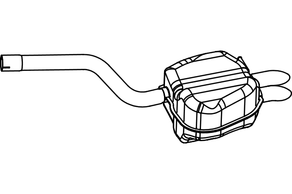 P5757 FENNO Глушитель выхлопных газов конечный (фото 1)
