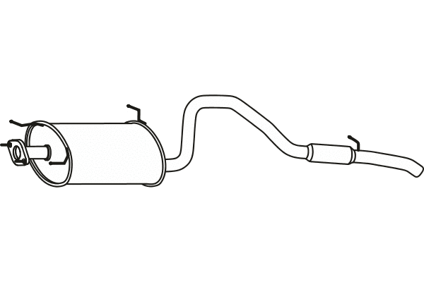 P62002 FENNO Глушитель выхлопных газов конечный (фото 1)