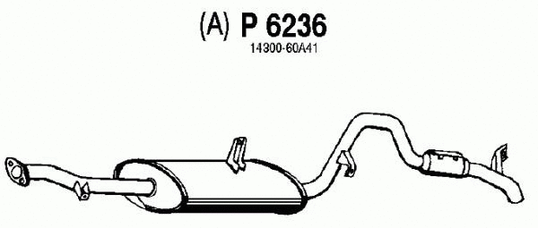 P6236 FENNO Глушитель выхлопных газов конечный (фото 1)