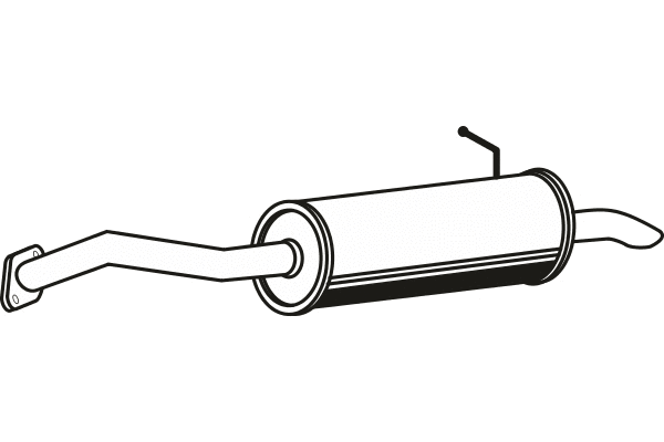 P6537 FENNO Глушитель выхлопных газов конечный (фото 1)