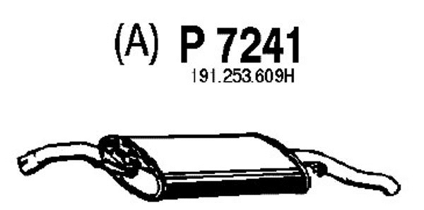 P7241 FENNO Глушитель выхлопных газов конечный (фото 1)