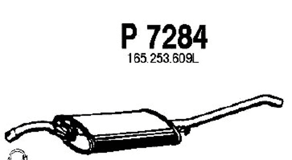 P7284 FENNO Глушитель выхлопных газов конечный (фото 1)