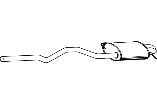 P7556 FENNO Глушитель выхлопных газов конечный (фото 1)