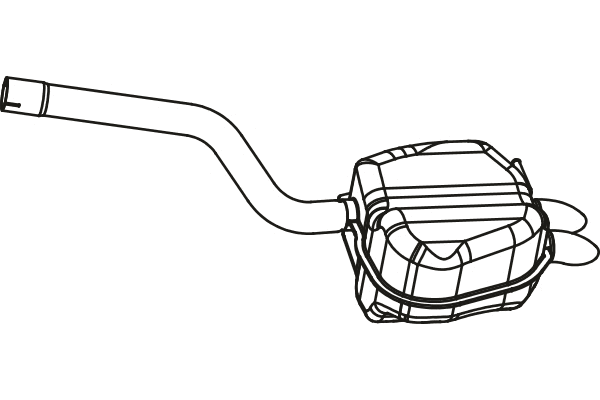 P7581 FENNO Глушитель выхлопных газов конечный (фото 1)