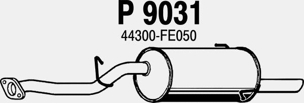 P9031 FENNO Глушитель выхлопных газов конечный (фото 1)