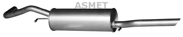 06.018 ASMET Глушитель выхлопных газов конечный (фото 1)