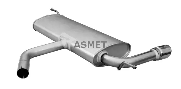 06.025 ASMET Глушитель выхлопных газов конечный (фото 1)