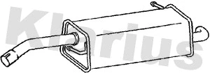 211006 KLARIUS Глушитель выхлопных газов конечный (фото 1)