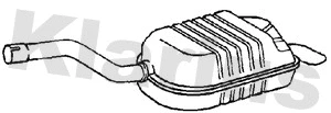 211192 KLARIUS Глушитель выхлопных газов конечный (фото 1)