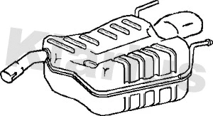 220793 KLARIUS Глушитель выхлопных газов конечный (фото 1)