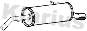 220926 KLARIUS Глушитель выхлопных газов конечный (фото 1)