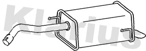 220953 KLARIUS Глушитель выхлопных газов конечный (фото 1)