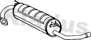 230558 KLARIUS Глушитель выхлопных газов конечный (фото 1)
