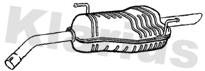 AR231L KLARIUS Глушитель выхлопных газов конечный (фото 1)