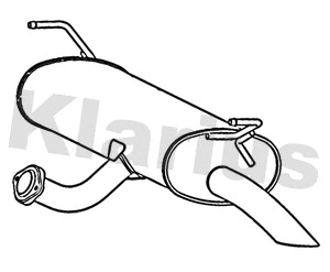 DN732G KLARIUS Глушитель выхлопных газов конечный (фото 1)