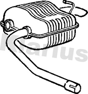 FE494H KLARIUS Глушитель выхлопных газов конечный (фото 1)