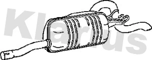 FT307K KLARIUS Глушитель выхлопных газов конечный (фото 1)