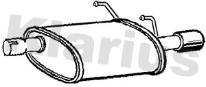 FT951M KLARIUS Глушитель выхлопных газов конечный (фото 1)