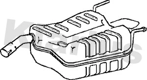 GM585Q KLARIUS Глушитель выхлопных газов конечный (фото 1)