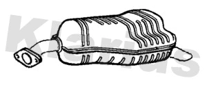 KA77W KLARIUS Глушитель выхлопных газов конечный (фото 1)