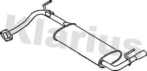 MA238X KLARIUS Глушитель выхлопных газов конечный (фото 1)