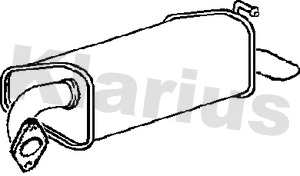 MA358W KLARIUS Глушитель выхлопных газов конечный (фото 1)