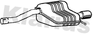 MZ551J KLARIUS Глушитель выхлопных газов конечный (фото 1)