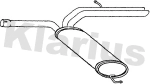 RN952C KLARIUS Глушитель выхлопных газов конечный (фото 1)