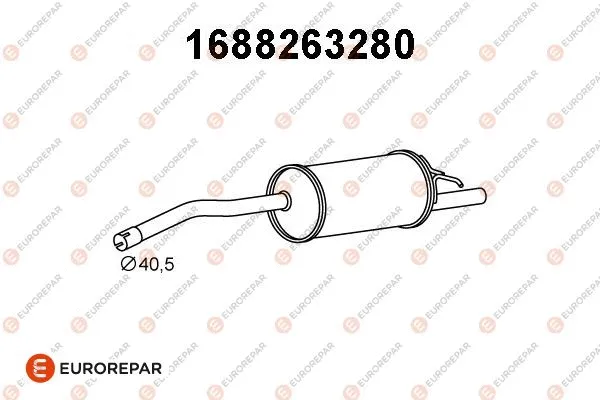 1688263280 EUROREPAR Глушитель выхлопных газов конечный (фото 1)