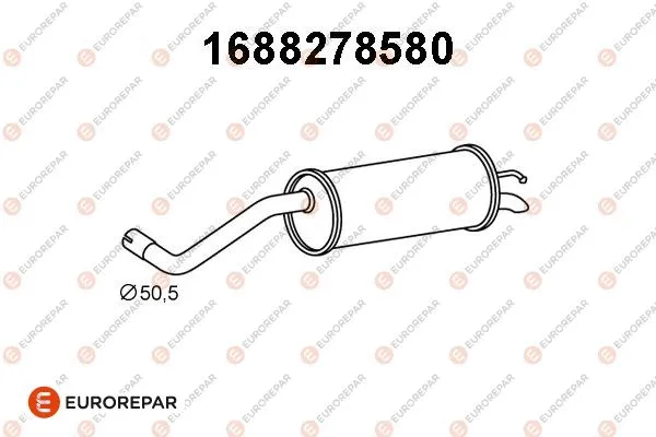 1688278580 EUROREPAR Глушитель выхлопных газов конечный (фото 1)