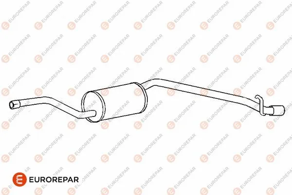 E12805H EUROREPAR Глушитель выхлопных газов конечный (фото 1)