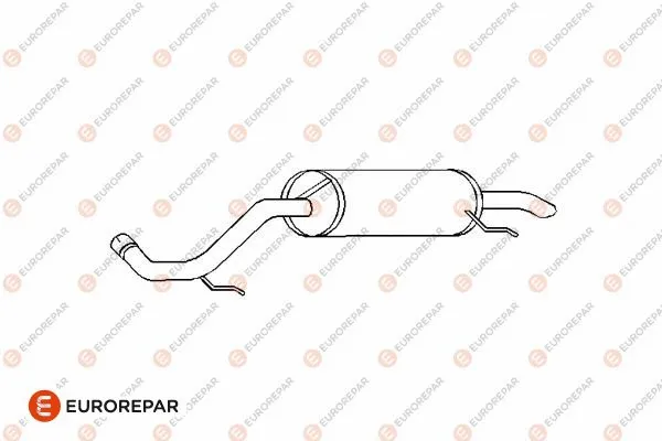 E12824E EUROREPAR Глушитель выхлопных газов конечный (фото 1)