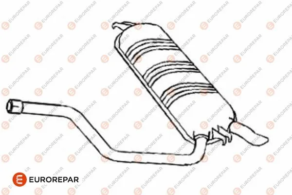 E12870R EUROREPAR Глушитель выхлопных газов конечный (фото 1)