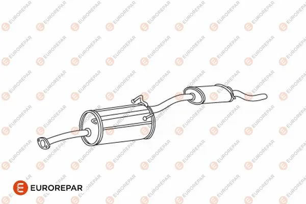 E12871K EUROREPAR Глушитель выхлопных газов конечный (фото 1)