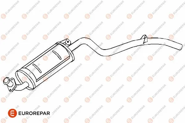 E12879K EUROREPAR Глушитель выхлопных газов конечный (фото 1)