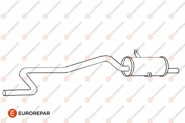 E12893F EUROREPAR Глушитель выхлопных газов конечный (фото 1)