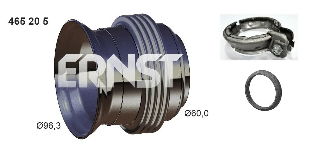 465205 ERNST Ремонтная трубка, катализатор (фото 1)