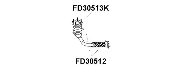 FD30512 VENEPORTE Ремонтная трубка, катализатор (фото 1)